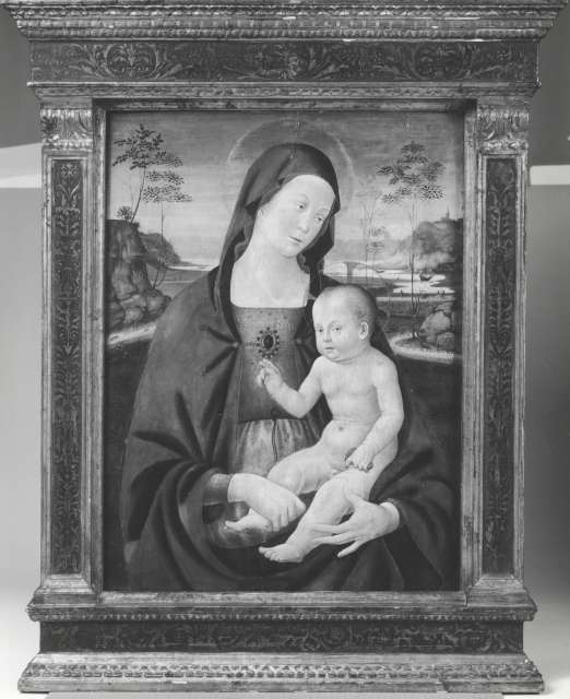 Anonimo — Pseudo Mainardi - sec. XV/ XVI - Madonna con Bambino — insieme